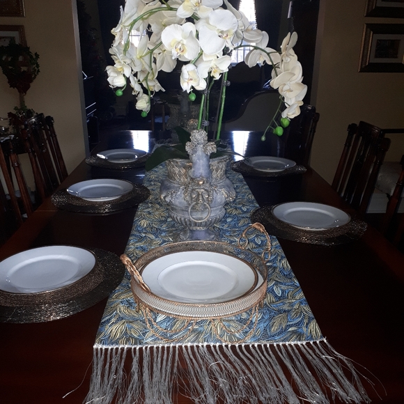 5 vintage gold beaded placemats - Picture 6 of 11